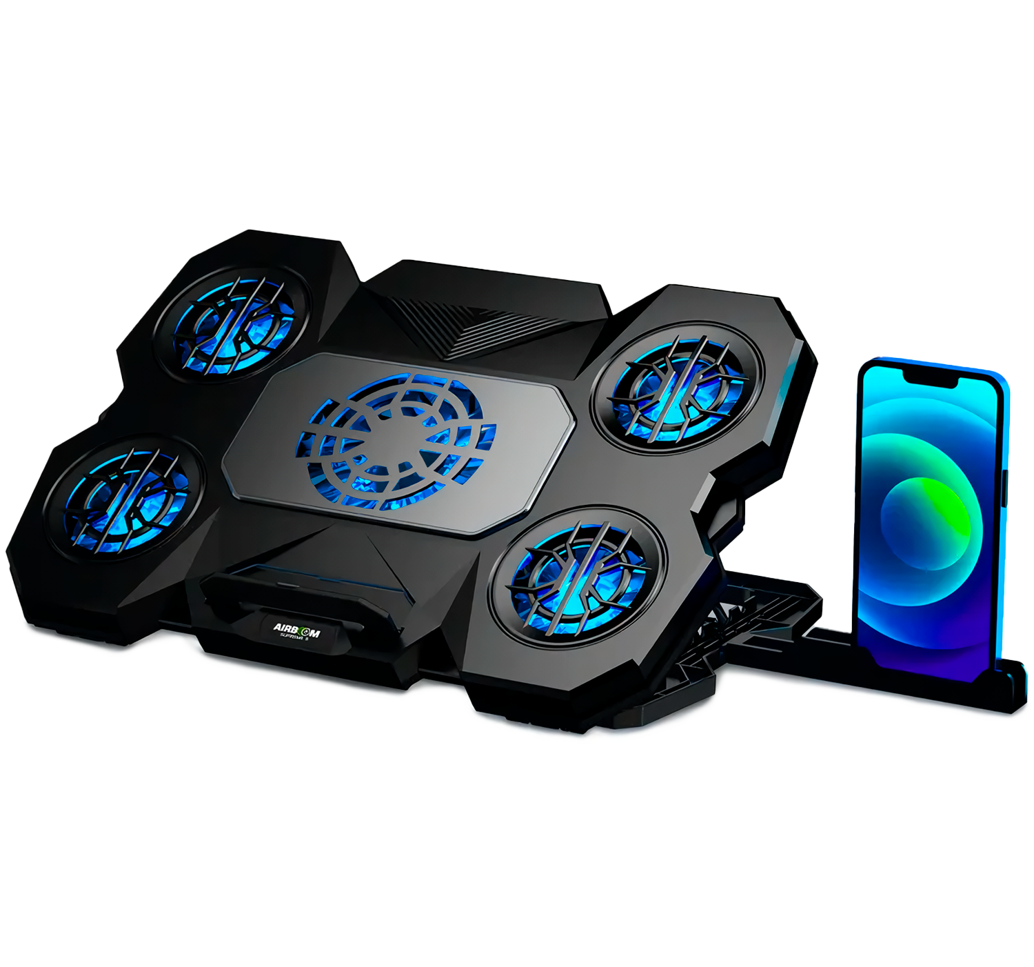 Cooler para Laptop 5 Ventiladores + Soporte Smart